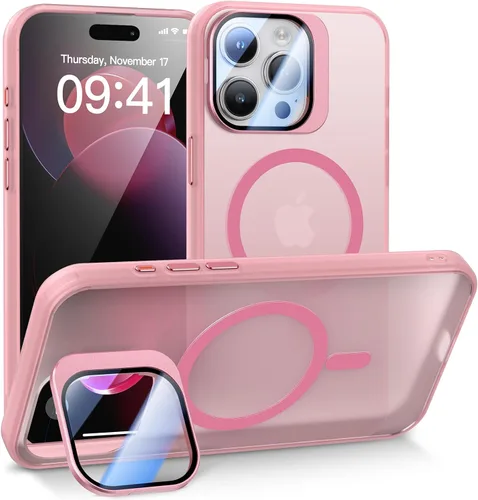 Miniatura 9 de Meifigno Window Mag Series - Funda diseñada para iPhone 15 Pro, soporte de cámara integrado y compatible con MagSafe, parte trasera mate translúcida