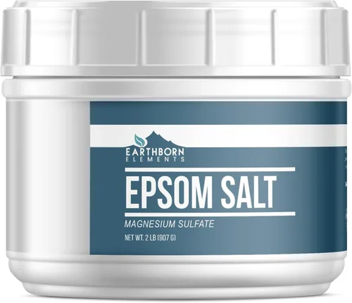 Miniatura 3 de Earthborn Elements Sal de Epsom (2 libras), solución de remojo de sulfato de magnesio