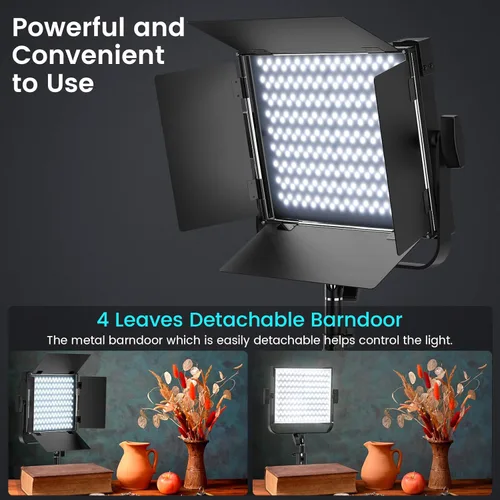 Miniatura 5 de Kit de Iluminación Fotográfica RGB de 2 Piezas, Luces LED de Estudio Profesionales Bicolor de 50W, 2300K~8500K Luces Fotográficas Regulables