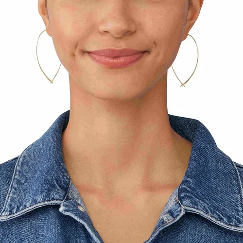 Miniatura 4 de Fossil Pendientes de acero inoxidable plateado para mujer
