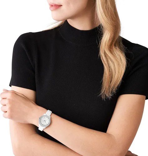 Miniatura 4 de Michael Kors Reloj de cuarzo Liliane para mujer con correa de acero inoxidable
