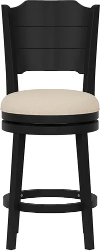 Miniatura 10 de Hillsdale Clarion - Taburete de Altura Giratoria de Madera para Barra, Negro