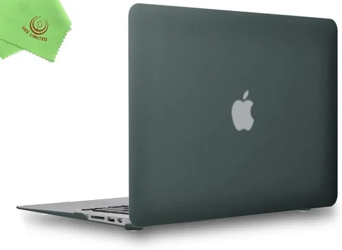 Miniatura 18 de Carcasa para MacBook Air de 13 pulgadas, UESWILL, carcasa rígida mate de tacto suave para MacBook Air de 13 pulgadas (Modelo A1466 / A1369) de Negro