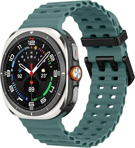 Miniatura 8 de MoKo Correa deportiva compatible con Samsung Galaxy Watch Ultra Band de 1.850 in (2024) para mujeres y hombres, correa de reloj impermeable