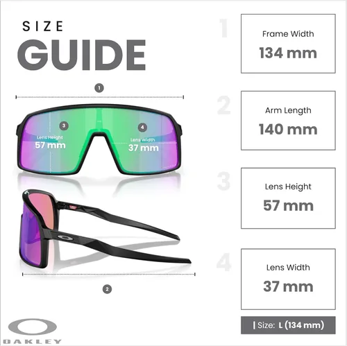 Miniatura 67 de Oakley Sutro OO9406 / OO9462 - Lentes de sol para hombre, kit de correa de accesorios, bolsa de microfibra