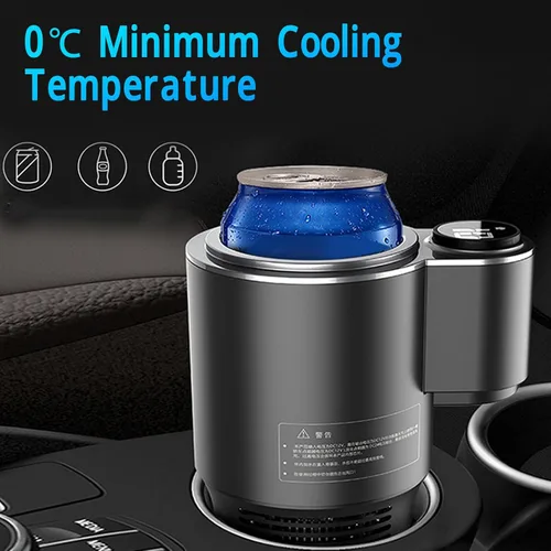 Miniatura 2 de Calentador inteligente 2 en 1 para auto, 12 V 36 W, soporte para taza de refrigeración y calefacción para automóvil, control táctil, taza de viaje