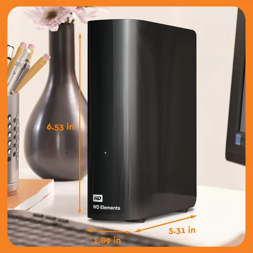 Miniatura 2 de Western Digital - Disco duro externo de escritorio Elements de 22 TB, disco duro externo USB 3.0 para almacenamiento, plug and play, Western Digital