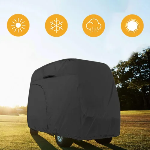 Miniatura 7 de Explore Land Funda impermeable para carrito de golf universal, compatible con la mayoría de marcas, para 2/4/6 pasajeros