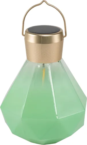 Miniatura 8 de Allsop Luz de gemas – LED solar para exteriores – Vidrio soplado a mano – Impermeable con marco fácil de colgar (leche)