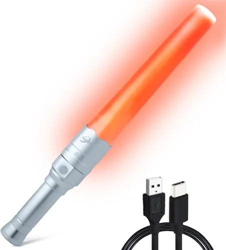 Miniatura 8 de Linterna pequeña de seguridad para tráfico, automóvil, emergencia Encendedor de cigarrillos y linterna recargable USB C con cortador de cinturón