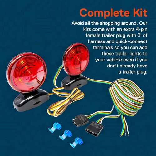 Miniatura 5 de True MODS Kit de Luz Trasera de Remolque LED Magnética Roja de 20 Pulgadas [DOT FMVSS-108] [SAE STIP] [IP67 Sumergible Resistente al Agua]