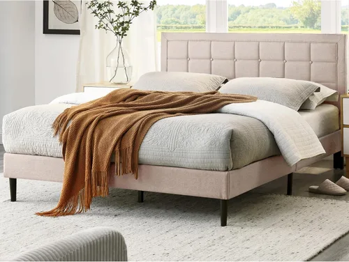 Miniatura 12 de Classic Brands Mornington - Base de cama y cabecera tapizadas