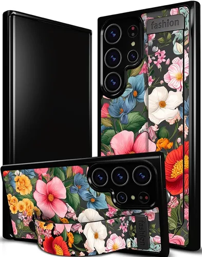 Miniatura 21 de Compatible para Samsung Galaxy S23 Funda Bonita con Correa Soporte Dedo Kickstand, Fundas de Silicona Geniales de Diseñador Funda Cover - Mariposa