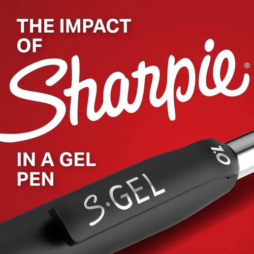 Miniatura 5 de Sharpie S-Gel Pens, Medium Point (0.7mm), Blue Ink, 12 Count - Ideal for Writing, Journaling, Drawing, Coloring, Note-Taking, College Supplies