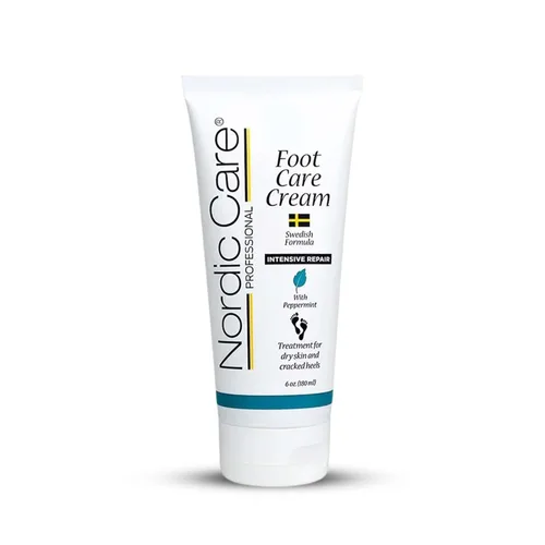 Nordic Care peppermint Crema para el cuidado de los pies – Crema de pies de reparación intensiva con aceite de eucalipto y menta para pies secos y