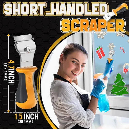 Miniatura 2 de DIYSELF Raspador de Cuchillas de Afeitar 12 Unidades Raspador de Vidrio Raspador de Horno para Limpieza Raspador de Afeitar para Pisos Raspador