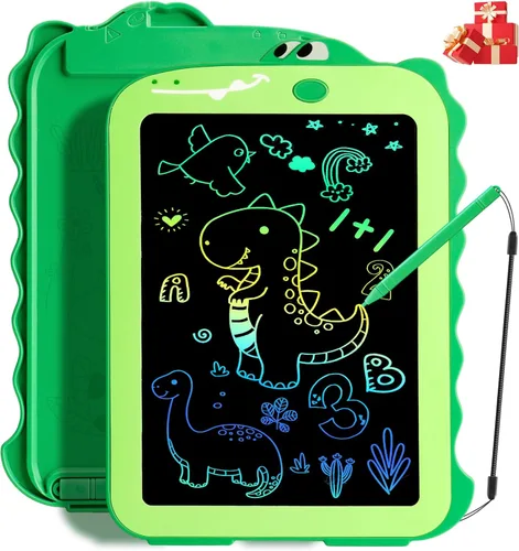 Teriph Tableta de escritura LCD para niños, juguetes coloridos para niños pequeños, juguetes educativos para niños, juguete de dinosaurio para niños