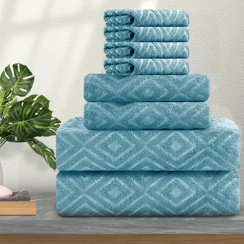 Miniatura 15 de Ferdilan - Juego de 4 toallas de baño grandes de 35 x 70 pulgadas, 600 GSM, ultra suaves y absorbentes, para silla de baño, color negro, toallas