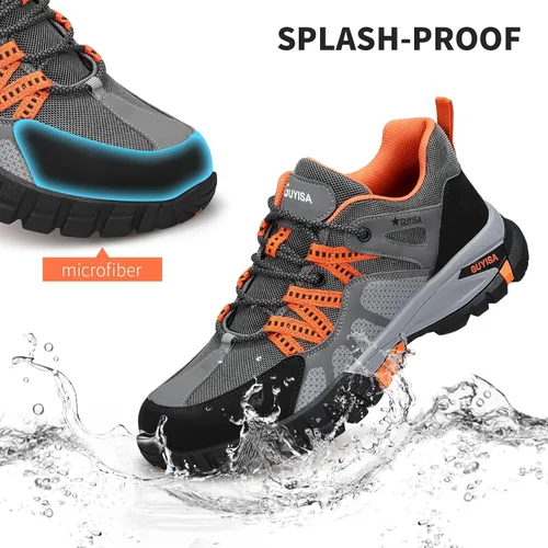 Miniatura 5 de GLANOUDUN Steel Toe Shoes for Men Outdoor Men's Work Sneakers Comfort Safety Toe Working Shoes for Men Indestructible Industrial Construction Shoes