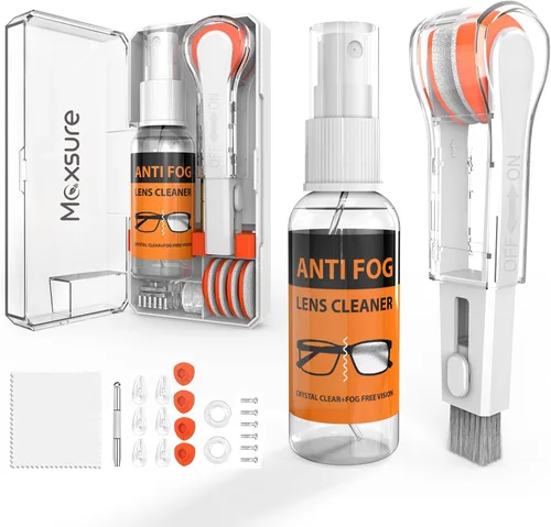 Miniatura 10 de Limpiador de Gafas, Kit de Limpieza de Gafas 8 en 1 con Spray Limpiador de Anteojos Antivaho de 24H Herramienta Portátil de Limpieza de Gafas