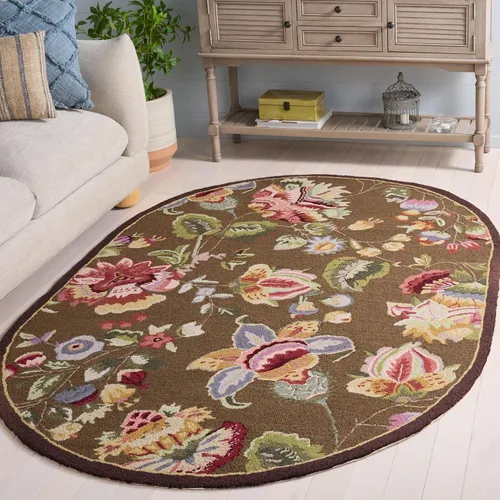 Miniatura 21 de SAFAVIEH Chelsea Collection - Alfombra decorativa de 2 pies 6 pulgadas x 4 pies, color marfil, lana de campo francesa enganchada a mano, ideal