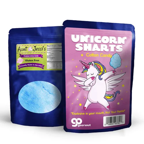 Miniatura 5 de Unicorn Sharts Cotton Candy - Novedad Dabbing Unicorn Candy para adolescentes - Algodón de azúcar sin gluten, azul