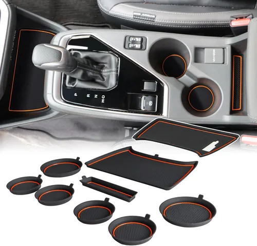 Miniatura 8 de Auovo Insertos para Portavasos Compatibles con Accesorios Subaru Crosstrek 2024 2025 2026 Impreza Accesorios para Auto Almohadillas de Portavasos