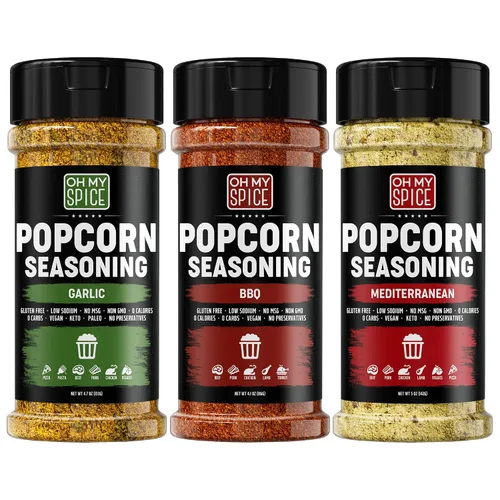 Miniatura 13 de Popcorn Seasoning Chocolate Powder Mix - Gluten Free & Low Sodium Cocoa Powder Blend Popcorn Flavoring Seasoning. Healthy Movie Night Theater Pop
