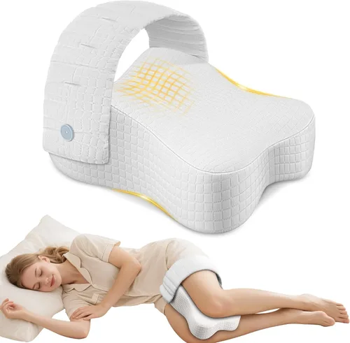 Almohada de rodilla para dormir de lado, almohada de piernas para dormir de lado, almohada de alivio del dolor de ciática, almohada de cadera con