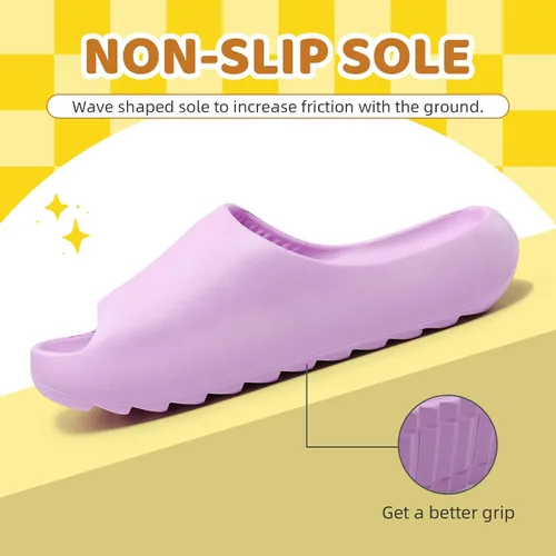 Miniatura 19 de Sandalias acolchadas para mujeres, hombres y niños, cómodas, antideslizantes, suaves, impermeables, para baño, ducha, sandalias acolchadas de suela