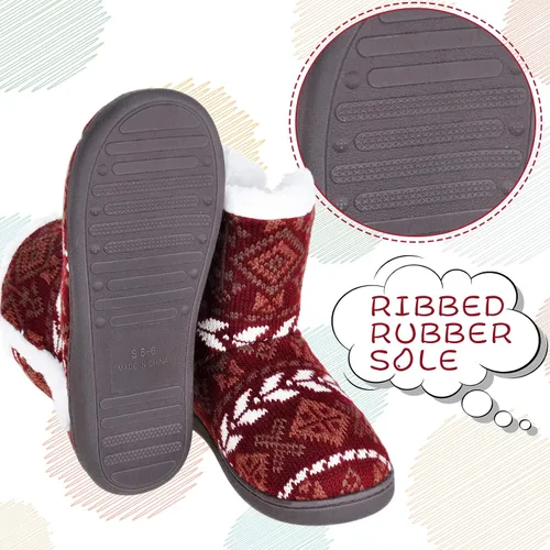 Miniatura 6 de Botas cómodas y esponjosas de piel sintética para mujer, botas de tobillo de espuma viscoelástica suave, zapatos de meter para casa, suela