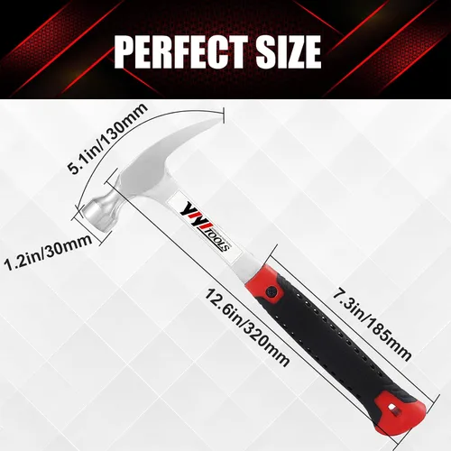 Miniatura 2 de Martillo de garra forjado en una sola pieza - 16OZ