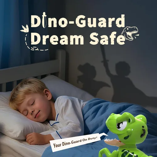 Miniatura 5 de P&C Juguetes de dinosaurio con control remoto para niños Robot recargable Velociraptor con pulverización, efectos de sonido, baile, Dino RC