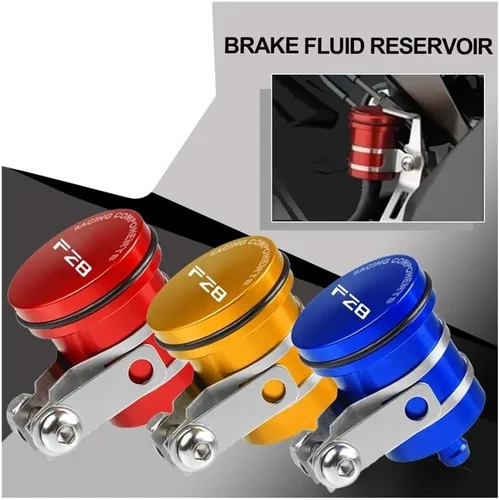 Miniatura 2 de Front Brake Reservoir Cover Universal Motorcycle Brake Fluid Reservoir Clutch Tank Oil Fluid Cup for FZ8 FZ-8 2011 2012 2013 2014 2015 2016 2017 2018
