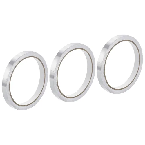 Miniatura 8 de MECCANIXITY Cinta de papel de aluminio, cinta de aluminio de 0.59 pulgadas x 65 pies (1.96 mil), cinta HVAC de alta temperatura, cinta de aluminio