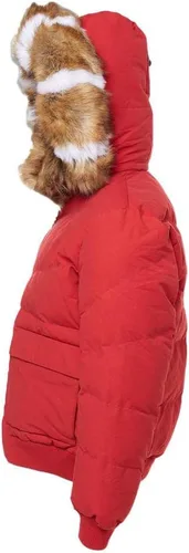 Miniatura 3 de Jordan Craig Hombre Hollis Bomber Chaqueta (Rojo)