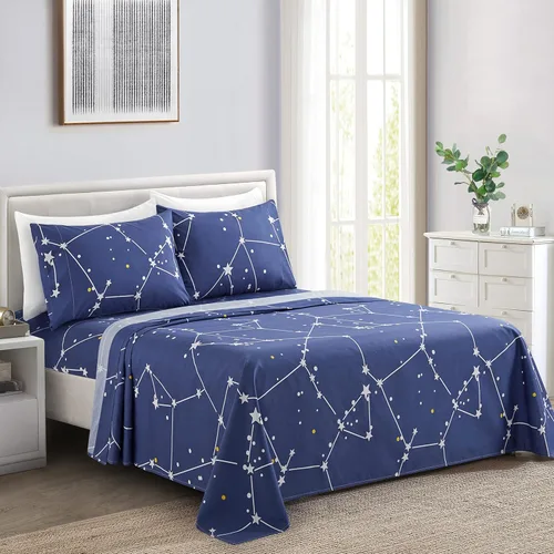 Miniatura 9 de Marina Decoration Ropa de cama ultra suave y sedosa con bolsillo profundo, rayón derivado de bambú para todas las estaciones, juego de sábanas de 6