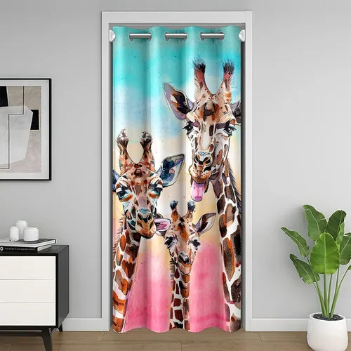 Miniatura 18 de Cortina de puerta de estilo japonés para privacidad de puerta, tratamiento de ventana japonés Ukiyoe para decoración del hogar, sala de estar, flor