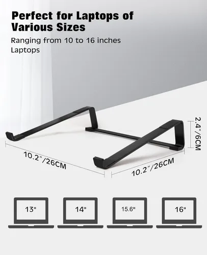 Miniatura 4 de Thibault - Soporte de aluminio para laptop para escritorio - Diseño ergonómico de enfriamiento - Compatible con MacBook Air