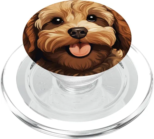 Miniatura 8 de Cute Cockapoo Face Cartoon Puppy Dog Lover PopSockets Standard PopGrip