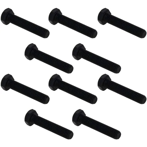 Miniatura 18 de Aicosineg M8 x 0.394 in Acero al carbono Grado 8.8 Tornillo de cabeza hexagonal externa Tornillos de rosca métrica Tornillos hexagonales sujetador