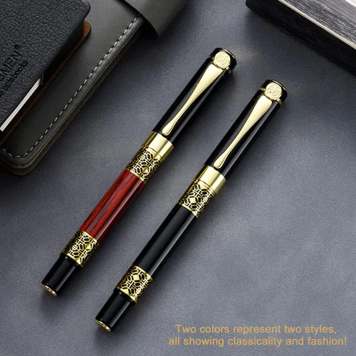 Miniatura 3 de YIVONKA Bolígrafo de Repuesto Negro, Bolígrafo de Lujo de Estilo Clásico Retro, Mejor Juego de Bolígrafos de Regalo para Hombres y Mujeres