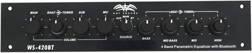 Miniatura 2 de EQ de doble banda con Bluetooth, control de 3 zonas y micrófono integrado por Wet Sounds