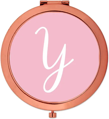 Miniatura 33 de Andaz Press Espejo compacto de oro rosa, regalo de boda de dama de honor, rosa rubor, paquete de 1, despedida de soltera, despedida de soltera, Maid