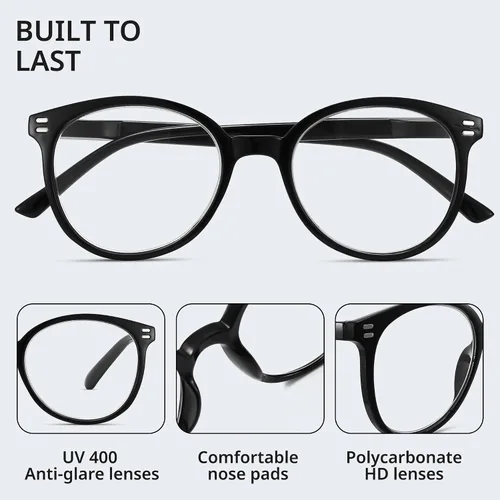 Miniatura 2 de GIBLOGO Reading Glasses for Women/Men Eye Glasses Blue Light Reading Glasses Cheaters Eyeglasses