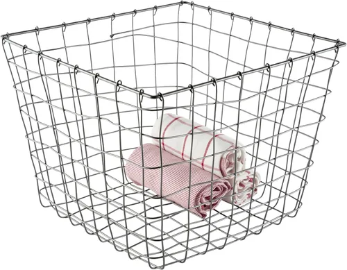 Miniatura 4 de G.E.T. Cesta de condimentos de hierro resistente, 10" x 6.9" x 9