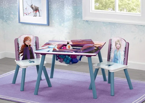 Miniatura 2 de Delta Children - Juego de mesa y sillas para niños con almacenamiento Disney Frozen II