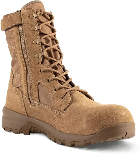 Miniatura 2 de Belleville BV508ZCT - Botas de seguridad compuestas para hombre, 8 pulgadas, ligeras, con cremallera lateral