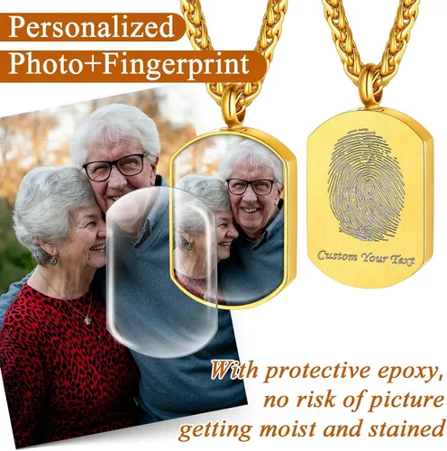 Miniatura 156 de FindChic Collares personalizados con urna para cenizas, barra vertical, gato, luna, reloj de arena, garra de perro, acero inoxidable, chapado en oro