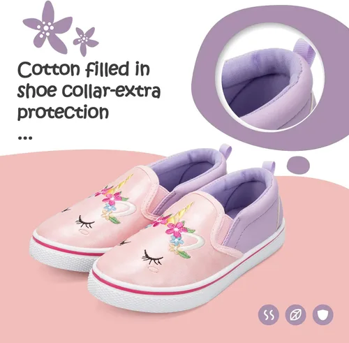 Miniatura 4 de K KomForme Zapatos de lona para correr y caminar para niños pequeños